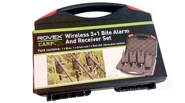 CARP Rovex Wireless Bite Alarm And Receiver ( 3 +1 ) 1 CARP Rovex Wireless Bite Alarm And Receiver ( 3 +1 )